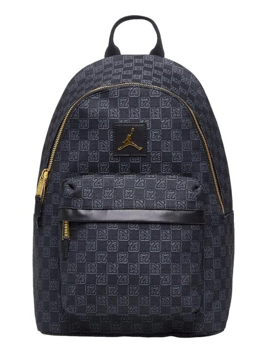 Jordan Other - Back to School Jordan Monogram Backpack Black Gold Jumpman 23 Jacquard Full Size